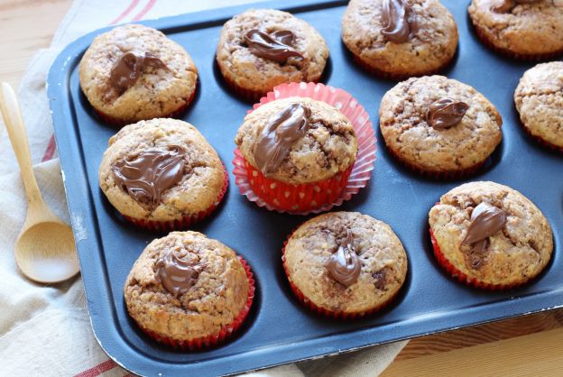 Muffins rellenos de Nutella