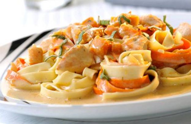Pasta con calabaza