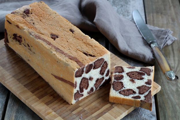 Pan brioche de leopardo