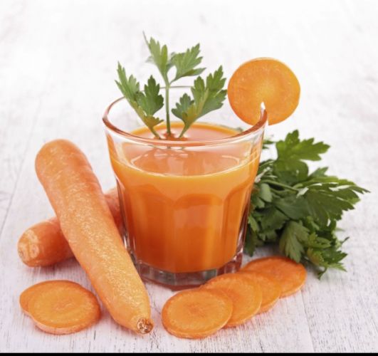 El jugo de zanahoria