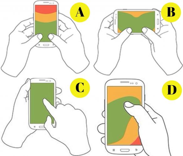 Test: ¿Cómo sostienes tu smartphone?