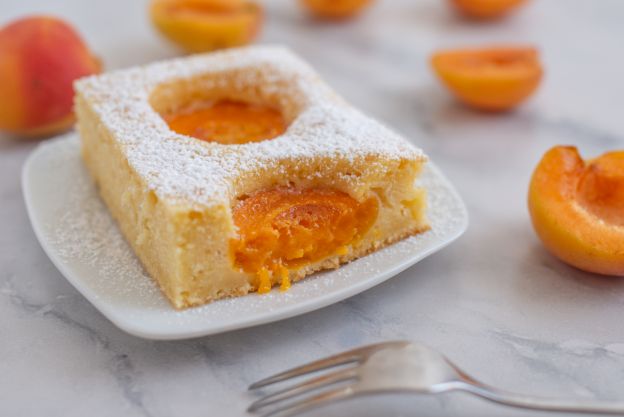 Tarta de queso con albaricoque