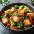 Salteado de verduras con tofu