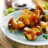 Brochetas de queso halloumi