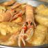 cazuela de merluza con gambones