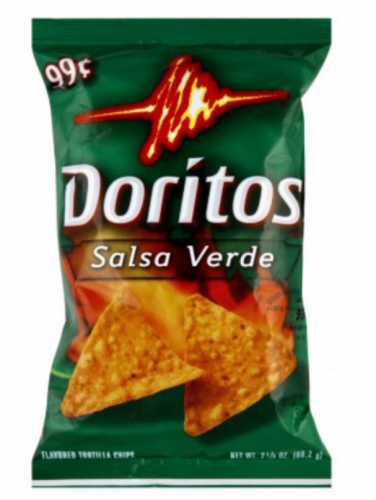 44.- doritos en  salsa verde