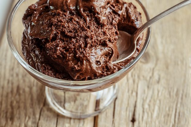 Mousse de chocolate proteico