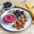 Trío de falafel con hummus