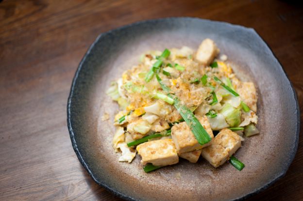 Guiso de tofu con lima y miel