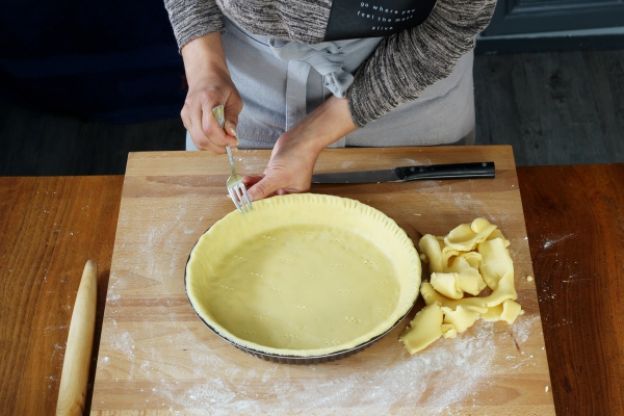 Amasar la base de las tartas