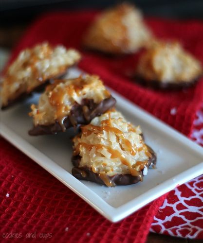 Galletas de caramelo y chocolate