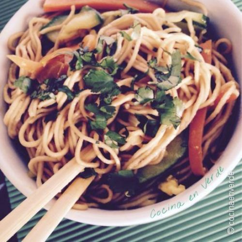 ramen con verduras