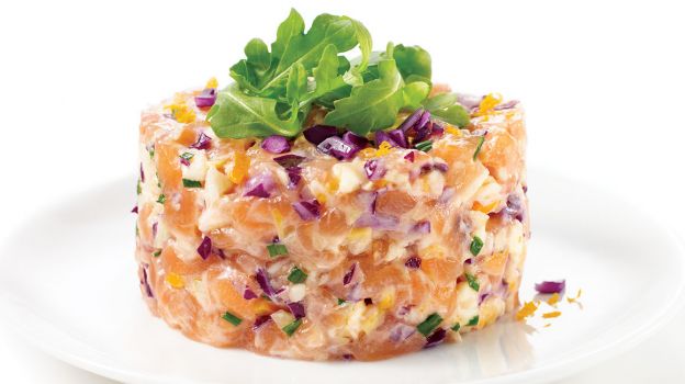 tartar de salmón
