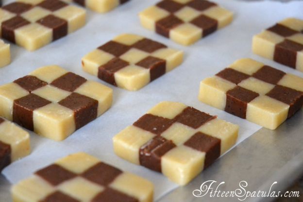 Ajedrez de vainilla y chocolate