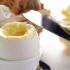 Huevos pasados por agua con deditos de parmesano y espárragos con panceta