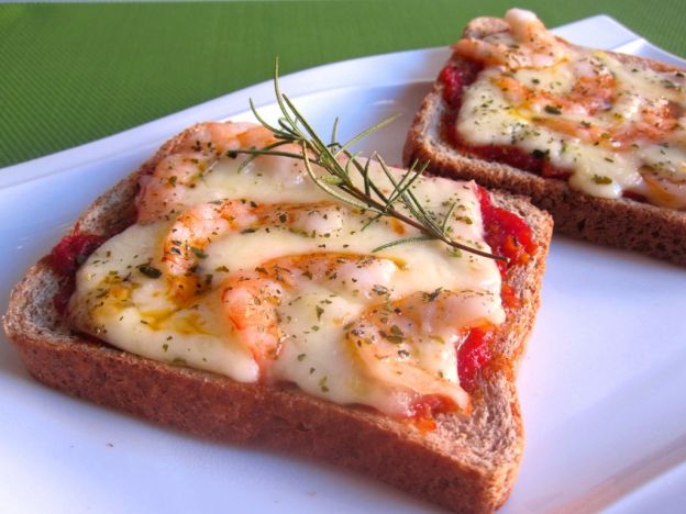 pizza en pan de molde