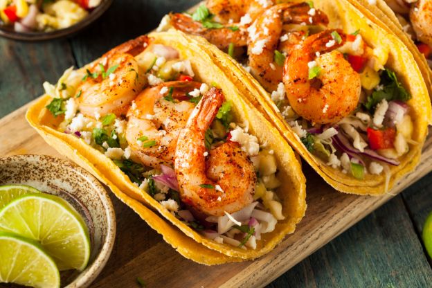 Tacos de gambas