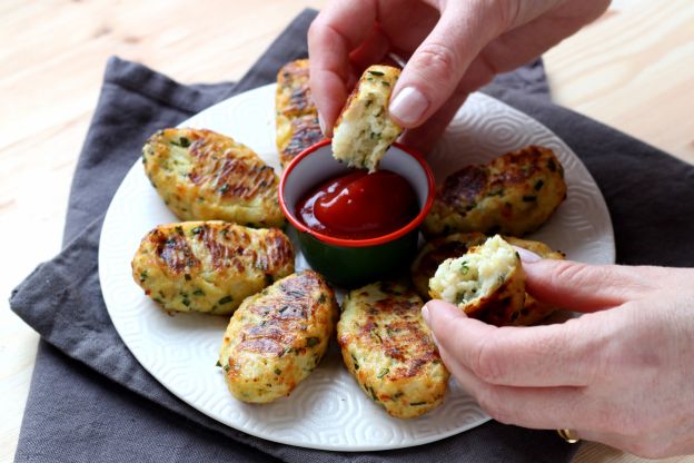 Croquetas de coliflor con queso parmesano