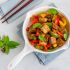 Wok de verduras con tofu y jengibre