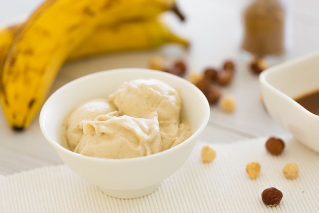 Cómo preparar helado de plátano