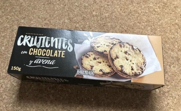 Galletas crujientes de chocolate y avena