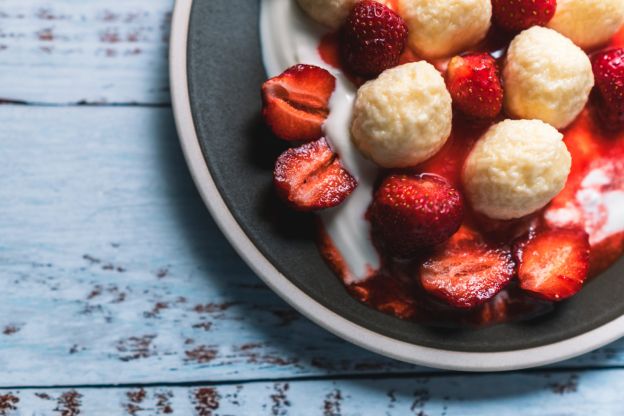 Bolitas de fresa