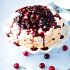 Pavlova con mascarpone y cerezas