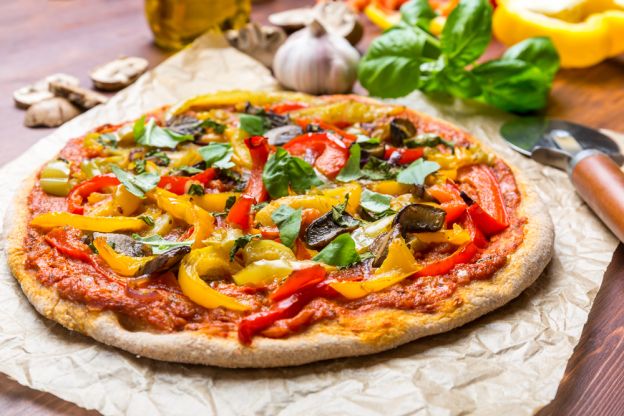 Pizza con verduras