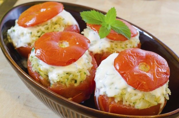 Tomates gratinados