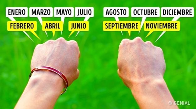 ¿cuántos días tiene cada mes?