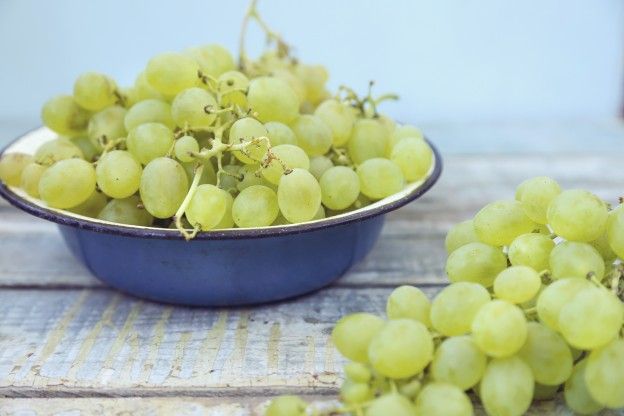 Bebida detox de uvas