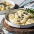 Ñoqui con crema de gorgonzola