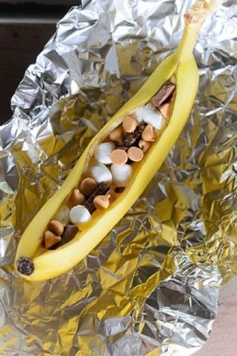 Un snack con bananas delicioso