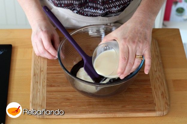 Preparación de la mezcla de chocolate
