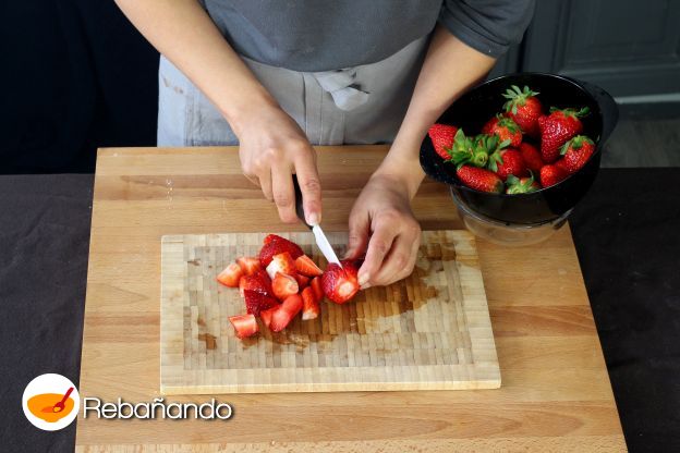 Preparación de la mermelada de fresas