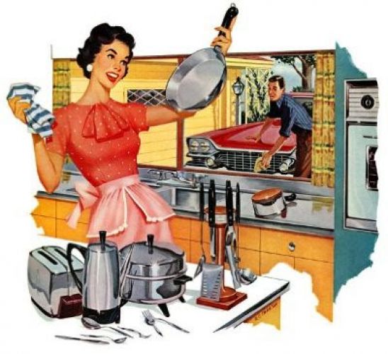 la mujer en la cocina