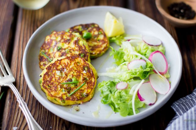 Panqueques salados de ricotta