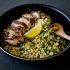 Arroz de coliflor con pollo 