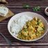 Curry vegetariano con nueces y tofu