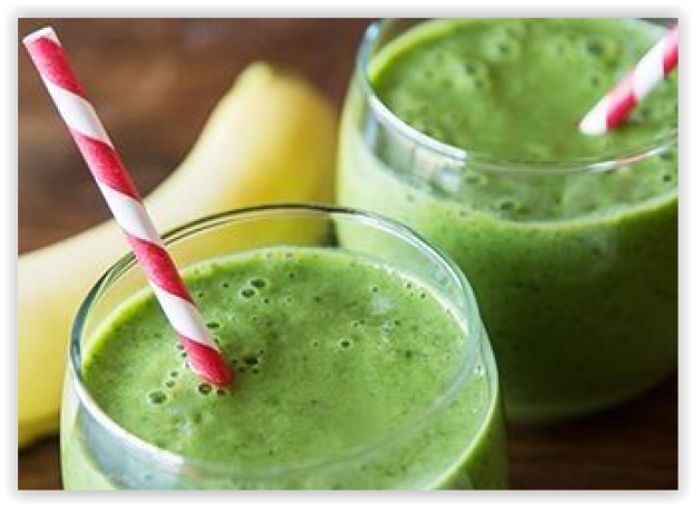 Smoothie verde energético con espirulina
