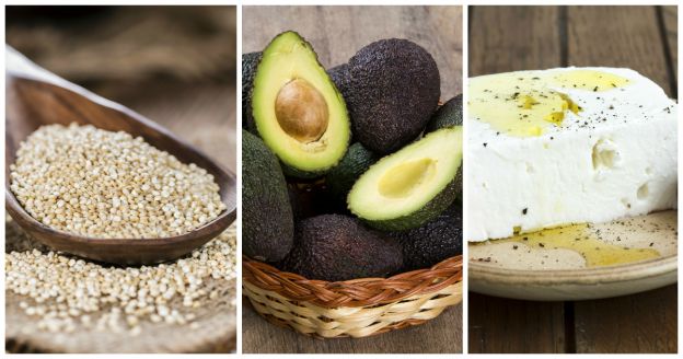 Quinoa  con aguacate y feta