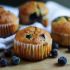 Muffins de mora azul