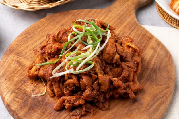 Cerdo en salsa coreana bulgogi