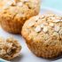 Muffins de banana, avena y nueces