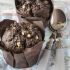 Muffins de chocolate con cacahuate