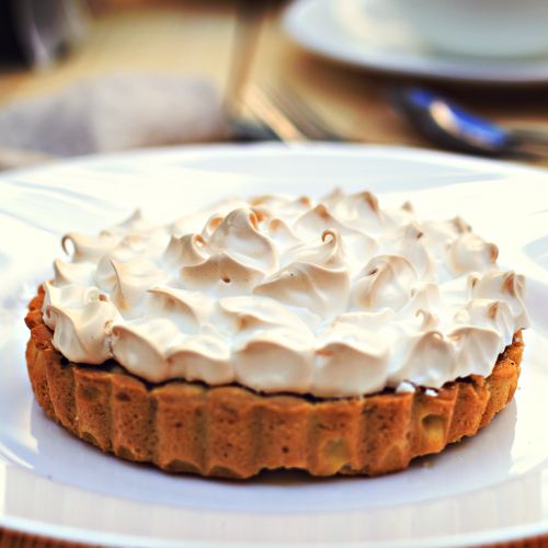 Tarta de limón con merengue