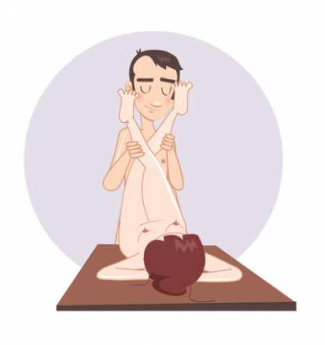 En la mesa de la COCINA