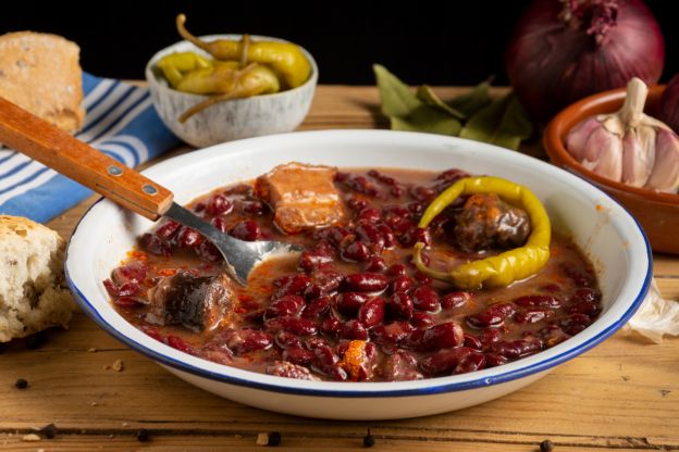 Estofado de alubias pintas