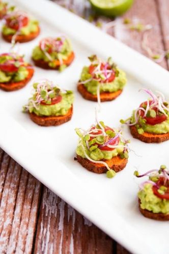 Bocaditos de batata y aguacate