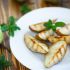 Peras al horno con menta